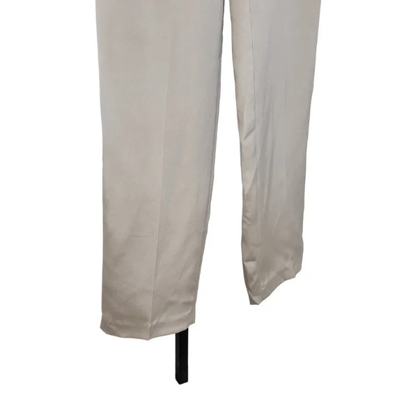 3.1 Phillip Lim Womens Silk Tapered Trouser Pants  Size 6 High Waist Dove Gray - Picture 9 of 10